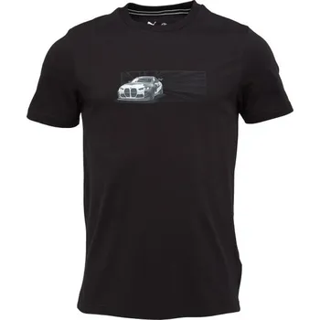 Pánské tričko Pánské triko Puma BMW M MOTORSPORT CAR GRAPHIC TEE XXL Černá, Bílá