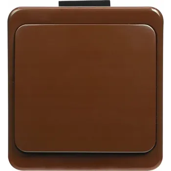 vypínač Jednopólový vypínač Klasik Plastrol, hnědé odstíny WNT-6/7S