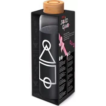 Skleněná láhev s návlekem 585 ml SQUID GAME