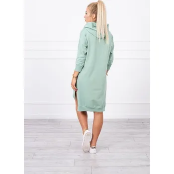 Dámské šaty Dámské pohodlné šaty s kapucí a kapsami K-Fashion, UNI i519_17919-U