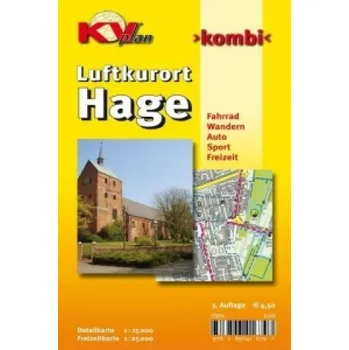 Hage, KVplan, Radkarte/Freizeitkarte/Stadtplan, 1:25.000 / 1:15.000 (DE)