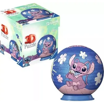3D puzzle Ravensburger 3D Puzzleball Disney: Stitch Angel 54 dílků