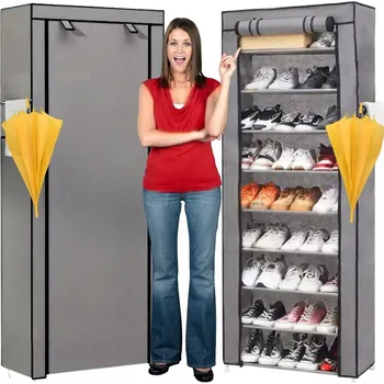 Botník Botník MORE&DECO 60 x 160 x 30 cm, odstíny šedé