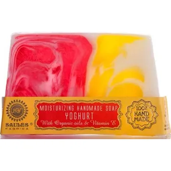 Mýdlo Glycerinové mýdlo extra jemné JOGURT YOGHURT 80g ruční výroba