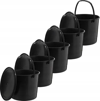 Dóza na potraviny Kbelík MiG s odměrkou, s víkem a s uchem, 6 l