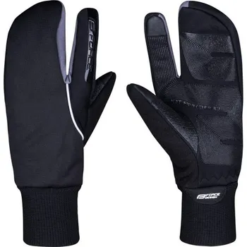 Cyklistické rukavice FORCE Podzimní/zimní rukavice FORCE HOT RAK 3 PRO, černé - M