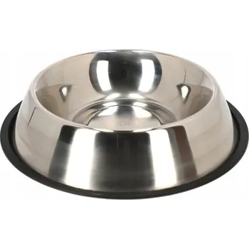 Miska pro psa Jedna kovová miska Dingo stříbrná 0,9 l