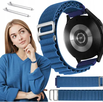 Řemínek na hodinky Řemínek pro OnePlus Watch 2 chytré hodinky modrý řemínek 22mm s teleskopickými osičkami