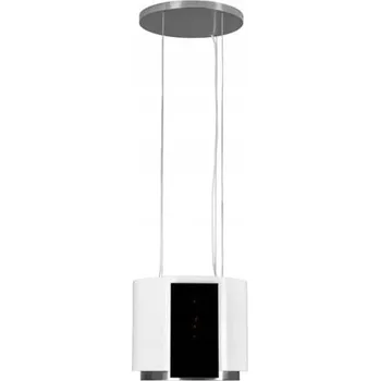 Digestoř VDB Isla Glass White OSTRŮVKOVÝ ODSAVAČ PAR SKLO DÁLKOVÉ OVLÁDÁNÍ BÍLÝ TICHÝ UNIKÁTNÍ ZÁRUKA