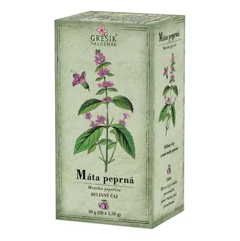 Horký nápoj Valdemar Grešík Máta peprná 20x 1,5 g