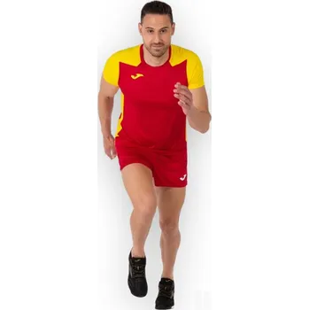 Běžecké oblečení Triko JOMA RECORD II, barva červená - bílá, velikost XL