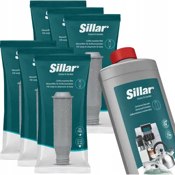 Kávovar Sada Sillar pro kávovary Krups / Nivona: 6x vodní filtr + odvápňovač 1l