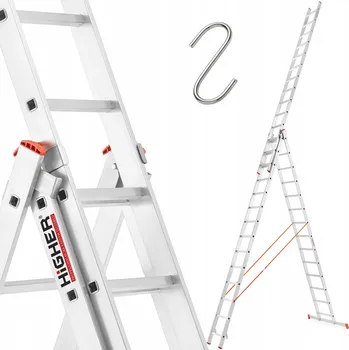 Žebřík Žebřík Higher hliníkový 3 x 14 do 150 kg