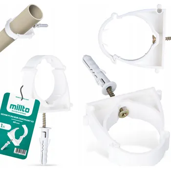 Vodovodní potrubí UZAVÍRACÍ DRŽÁK TRUBKY PPR 40 mm OBJÍMKA JEDNODUCHÁ nástěnná SVORKA UPEVNĚNÍ