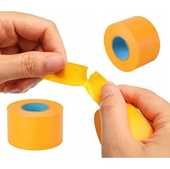 Lepicí páska TAŚMA MALARSKA STAVEBNÍ ORANŽOVÁ SILNÁ SILIKONOVÁ PAPÍROVÁ 5 cm x 50 m