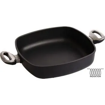 Hrnec Hranatý titanový kastrol 28x28 hluboký 7 cm Harecker Excelent Indukce