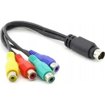 Audio kabel Kabel S-Video 7-Pin na RCA (RGBY) samec/samice