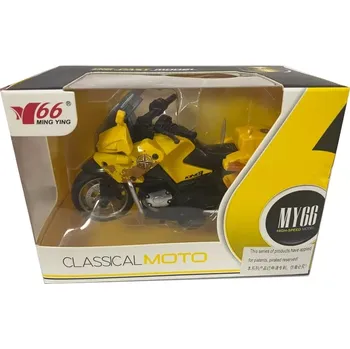 autíčko Alltoys Motorka 1217 žlutá 1:14