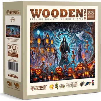 Puzzle WOODEN CITY Dřevěné Halloweenský Pán smrti 1010 dílků