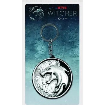 Kovová klíčenka Zaklínač