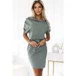 Numoco Dámské mini šaty Roxi olivová XL