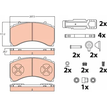 Brzdová destička Brzdové destičky MB 29244 Jurid 2924405390