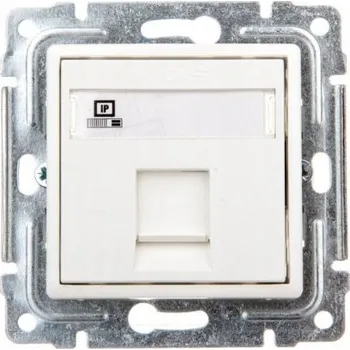Elektrická zásuvka Internetová zásuvka nástěnná Kos-Elektro System bílá