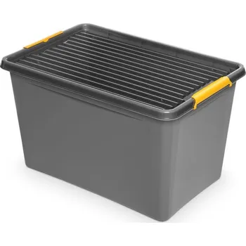 Úložný box box 60,0l SOLIDST.-1732, 58x39x35cm, koleč., grafit, plast