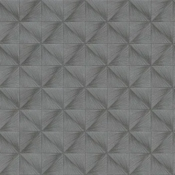 Tapeta Tapeta šedo-stříbrná geometrický vzor