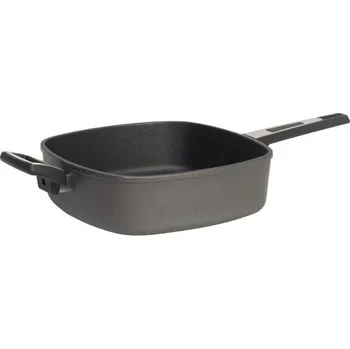 Hrnec Hranatý titanový kastrol 28x28 hluboký 9 cm SKK SKK Titan Durit Resist ucho a držadlo