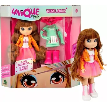 Panenka Giochi Preziosi Unique Eyes s oblečením Sophie oranžová bundička