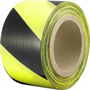 Lepicí páska VÝSTRAŽNÁ PÁSKA ŽLUTO-ČERNÁ 70 MM X 200 M