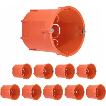 Elektroinstalační krabice SADA 10x HLUBOKÁ PODOMÍTKOVÁ INSTALAČNÍ KRABICE fi:60