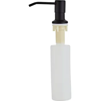 Dávkovač mýdla Dávkovač, na tekutinu na nádobí Černý do dřezu