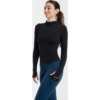 Dívčí svetr Intermezzo,Zateplený rolák 6618, černá 140-152