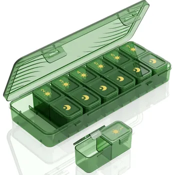 Obraz Pojemnik Pudelko Schránka Organizer Na Leki 7 Dní 14 Přihrádk pl