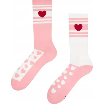 Dámské ponožky Dámské funkční sportovní Ponožky Hearts and Stripes veselé vel 39-42