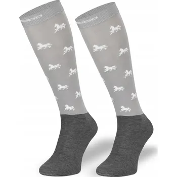 Pánské ponožky Ponožky ponožky Comodo SPJM/Horses08 vel. 39-42 šedé s koníky