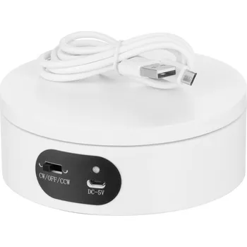 IP kamera Otočný stůl 360° FreePower 12x4,5cm Bílý, bez regulace rychlosti otáčení