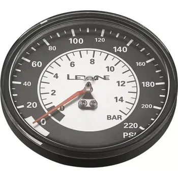 pumpička LEZYNE Náhradní tlakoměr pro hustilky LEZYNE PUMP GAUGE 220 PSI GAUGE 3.5" BLACK / SILVER - Uni