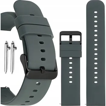 Řemínek na hodinky Univerzální šedý řemínek Polax 20 mm