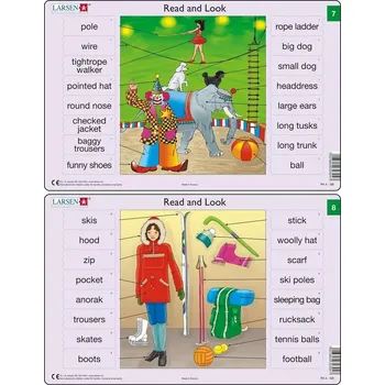 Puzzle Larsen Angličtina slovíčka RA4 16 dílků