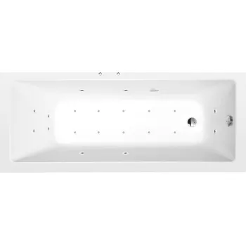 Vana Polysan NOEMI hydromasážní vana, 170x70x39cm, Active Hydro-Air, chrom, 71708.2010