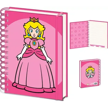 Blok EPEE Merch Pyramid Super Mario Blok kroužkový A5 Peach