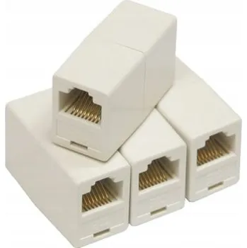 Síťový konektor Spojka Base Link RJ45 bílá