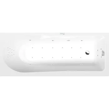 Polysan LISA hydromasážní vana, 170x70x47cm, Highline Hydro-Air, chrom, 87111.6010