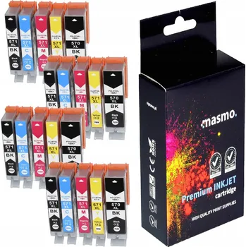 20x NÁPLŇ DO CANON PIXMA TS5000 TS5050 TS5051 TS5052