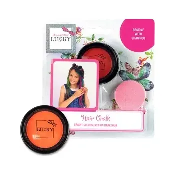 Karnevalový kostým Lukky křída na vlasy s aplikátorem červená