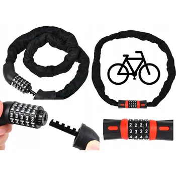 Zámek na kolo Zabezpečení kola řetězem LEAN Toys zámek