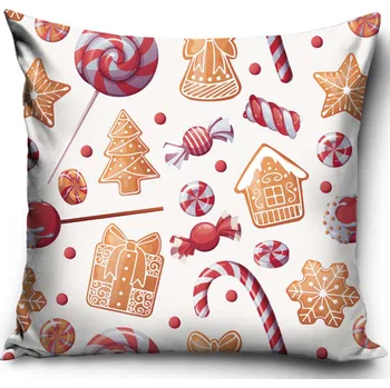 Povlak na dekorativní polštářek Carbotex Vánoční dekorativní povlak na polštář 40x40 cm PNL248012-VEL